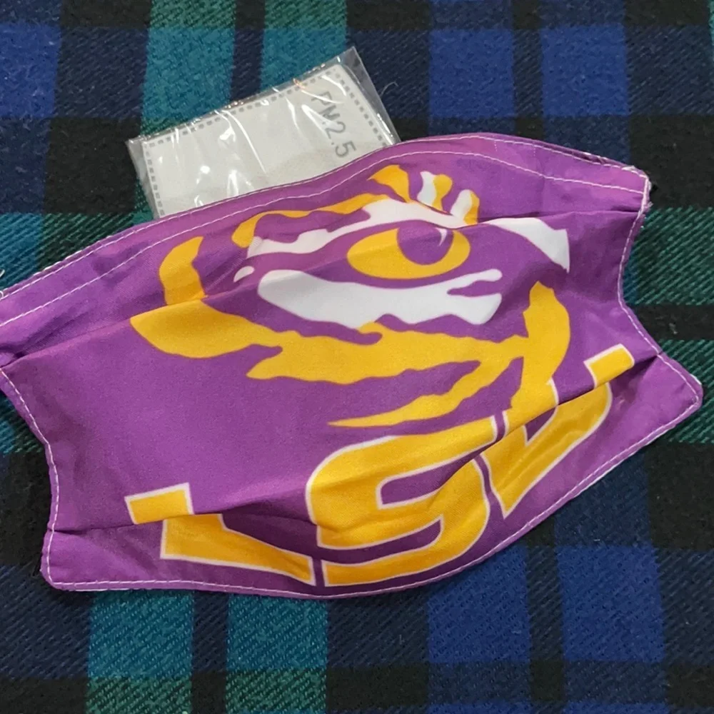 6/$20 New LSU face mask